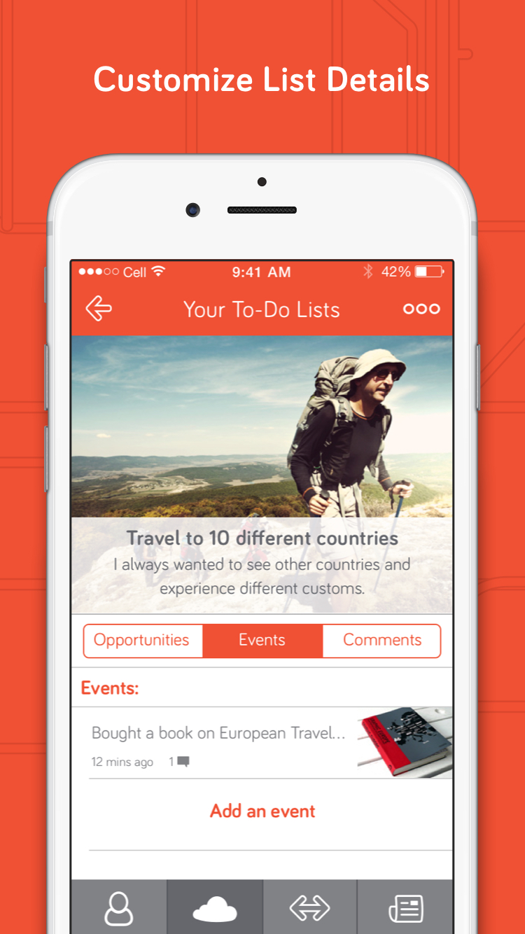 Customize To-Do Details | Roketta dream discover do cool bucket list ideas